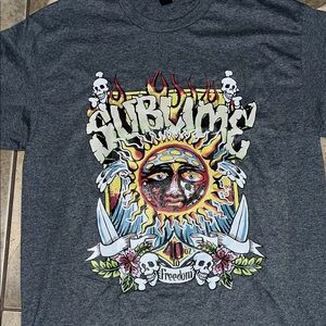 Sublime Gildan Charcoal Graphic Tee, Great Condition!!